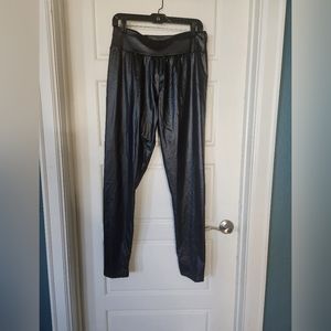 Faux Leather Look Stretch Leggings